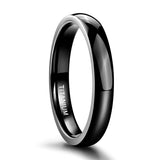 Men's Women's Titanium Bridal Bands - Black - 2 - 4mm - Wedding Band - 6 - Titanium - image 17