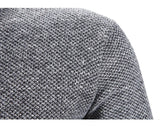 Men's Warm Fleece Thick Turtleneck - Blue - Sweater - Asian M - Polyester - image 4