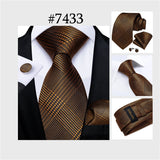 Men's 3 Pcs Paisley Wedding Tie Sets - MJ-7710 - One Size - Silk/Polyester - image 16