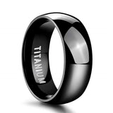 Men's Women's Titanium Bridal Bands - Black - 4 - 8mm - Wedding Band - 6 - Titanium - image 19