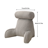 Armrest Reading Pillow Detachable - Sky Blue - Backrest Pillow - Medium - Polyester Cotton - image 19