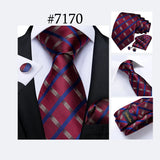 Men's 3 Pcs Paisley Wedding Tie Sets - MJ-7710 - One Size - Silk/Polyester - image 45