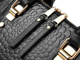 Handbags Women's Crocodile Pattern Tote - Alligator Pattern - Green - Small - PU Leather - image 18