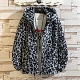 Women's Leopard Print Zip Hoodie Jacket - Brown - Jacket / 01 - Asian M is Eur XS - Cotton - image 6