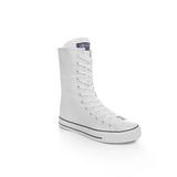 Women's Men's Canvas Mid-Calf Sneakers - White - Increase Heel - 43 B - Canvas - image 15
