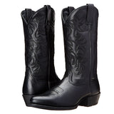 Men's Patterned Pull On Cowboy Boots - Brown - Cowboy Boots - 48 B - PU Leather - image 12