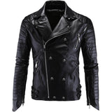 Men's Faux Leather Gothic Skull Jacket - Black - Skull Punk Jacket - 5XL - PU Leather - image 1