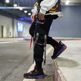 Men's Punk Goth Streetwear Cargo Pants - Black - 1 / Evb60 / Pants - XXXL - Polyester - image 27