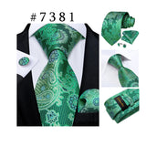 Men's 3 Pcs Luxury Formal Tie Sets - MJ-7189 - One Size - Silk/Polyester - image 38
