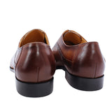 Men's Elegant Leather Oxford Brogue Shoe - Black - Formal Shoes - 12 B - Genuine Leather - image 14