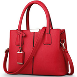 Handbags Women's Deluxe Leather Bags - Red - Medium - PU Leather - image 7