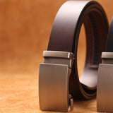 Men's Leather Handmade Automatic Belts - Black - Men's Belt - 135cm - Genuine Leather - image 4