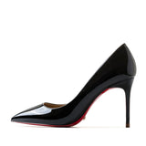 Women's Red Bottom High Heeled Pumps - Green - 1 / Patent / 12cm - 43 B - Genuine Patent Leather - image 19
