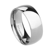Men's Women's Titanium Bridal Bands - Silver - 4 - 8mm - Wedding Band - 6 - Titanium - image 7