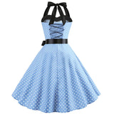 Women's Rockabilly Swing Halter Dress - White - Pettiskirt - XXL - Polyester - image 14