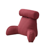 Armrest Reading Pillow Detachable - Burgundy - Backrest Pillow - Medium - Polyester Cotton - image 10