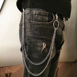 Men's Women's Punk Trouser Keychains - Sliver - 3 - Three Layer - Keychain - Medium - Zinc Alloy - image 5
