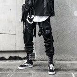 Men's Punk Goth Streetwear Cargo Pants - Black - 1 / Evb60 / Pants - XXXL - Polyester - image 3