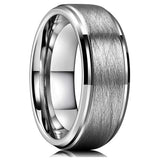 Men's Women's Tungsten Wedding Rings - Silver - 2 - Style7 - 6mm Ring - 6 - Tungsten - image 4