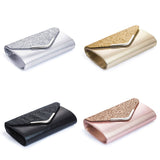 Handbags Women's Evening Clutch Purse - Gold - Clutch Purse - Small - Satin - image 2