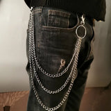 Men's Women's Punk Trouser Keychains - Sliver - 3 - Three Layer - Keychain - Medium - Zinc Alloy - image 4