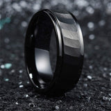 Men's Women's Tungsten Wedding Rings - Silver - 1 - Style1 - 8mm Ring - 6 - Tungsten - image 13