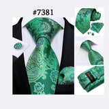 Men's 3 Pcs Luxury Formal Tie Sets - MJ-7189 - One Size - Silk/Polyester - image 40