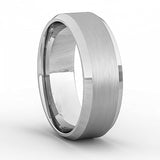 Men's Women's Tungsten Wedding Rings - Silver - 1 - Style1 - 8mm Ring - 6 - Tungsten - image 20