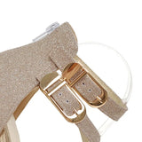Women's Gold Glitter Platform Sandals - Gold - 11.5cm / Sandals - 43 B - PU Leather - image 30
