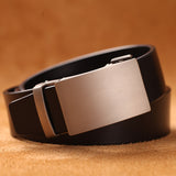 Men's Leather Handmade Automatic Belts - Black - Men's Belt - 135cm - Genuine Leather - image 12