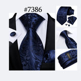 Men's 3 Pcs Paisley Wedding Tie Sets - MJ-7710 - One Size - Silk/Polyester - image 38
