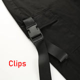 Women's Big Pockets Loose Cargo Pant - Black - Pants - XXXL - Polyester - image 17