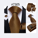 Men's 3 Pcs Paisley Wedding Tie Sets - MJ-7710 - One Size - Silk/Polyester - image 48