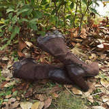 Women's Steampunk Lace Top Granny Boot - Black - Lace Top Boots - 43 B - PU Leather - image 23