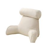 Armrest Reading Pillow Detachable - White - Backrest Pillow - Medium - Polyester Cotton - image 5