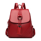 Backpacks Women's Quality Backpack Bag - Black - Backpack Handbag - Medium - PU Leather - image 16