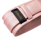 Men's 3 Pcs Silk Pink Wedding Tie Set - Pink - MJ-433 - Medium - Silk - image 5