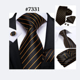 Men's 3 Pcs Paisley Wedding Tie Sets - MJ-7710 - One Size - Silk/Polyester - image 24