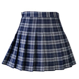 Women's Harajuku Preppy Plaid Mini Skirts - Grey - 8710-ZQ - Plaid Mini Skirt - XXXL - Polyester - image 25