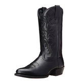 Men's Patterned Pull On Cowboy Boots - Black - Cowboy Boots - 48 B - PU Leather - image 10