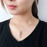 Hugging Couple Necklace Large - Silver - Hug Necklace - Large - Alloy - image 15