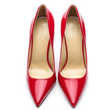 Women's Red Bottom High Heeled Pumps - Green - 1 / Patent / 12cm - 43 B - Genuine Patent Leather - image 31