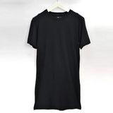 Men's Gothic Short Sleeved Long T-Shirt - Black - Long Gothic T-Shirt - XXL - Cotton - image 3