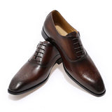 Men's Luxury Genuine Leather Dress Shoe - Black - Men's Formal Shoes - 12 B - Genuine Leather - image 7
