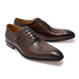 Men's Luxury Genuine Leather Dress Shoe - Black - Men's Formal Shoes - 12 B - Genuine Leather - image 9