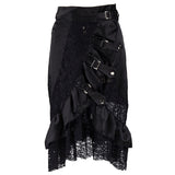Women's Gothic Steampunk Styled Skirt - Black - Steampunk Skirt - 6XL - Polyester - image 3