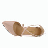 Women's Cross Strap Pointy Toe Sandals - Beige - Sandals - 12 B - image 29