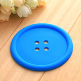 Button Shaped Silicone Coasters 5 Pcs - Medium - Silicone Rubber - image 15