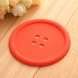 Button Shaped Silicone Coasters 5 Pcs - Medium - Silicone Rubber - image 14