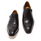 Men's Luxury Genuine Leather Dress Shoe - Black - Men's Formal Shoes - 12 B - Genuine Leather - image 17
